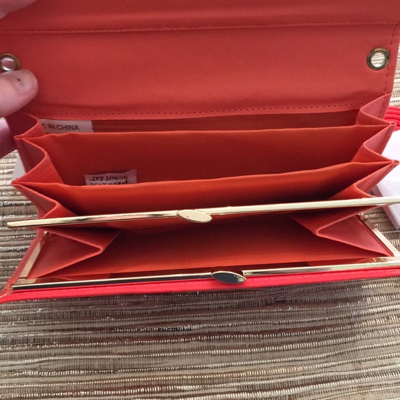 Bright coral orange multi purpose bag - Picture 2 of 6